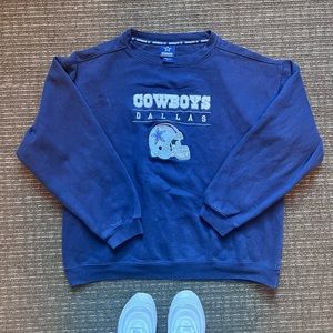 Vintage Embroidered Cowboys Crewneck